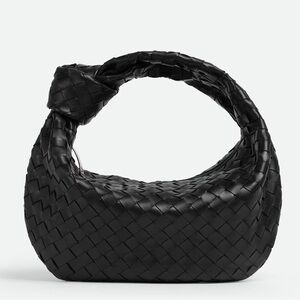 Elegant Black Woven Handbag